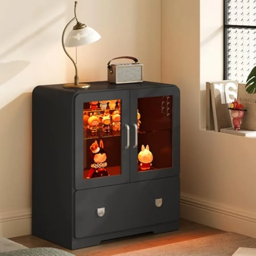 Glass Cabinet Display - Vitrine pour le salon avec portes