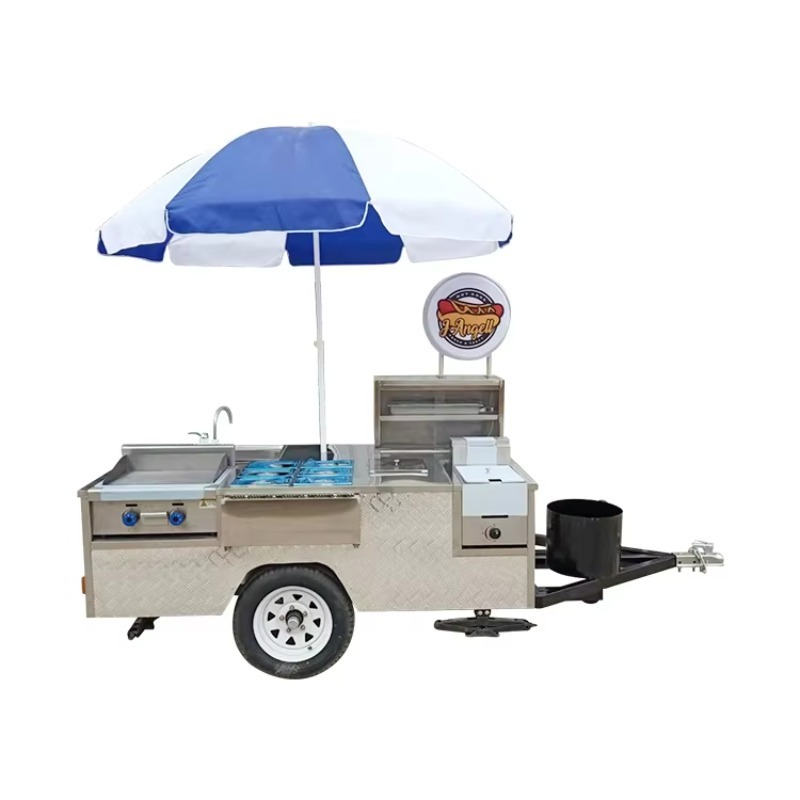 Hot Dog Vending Cart - Chariot à hot-dogs en acier inoxydable