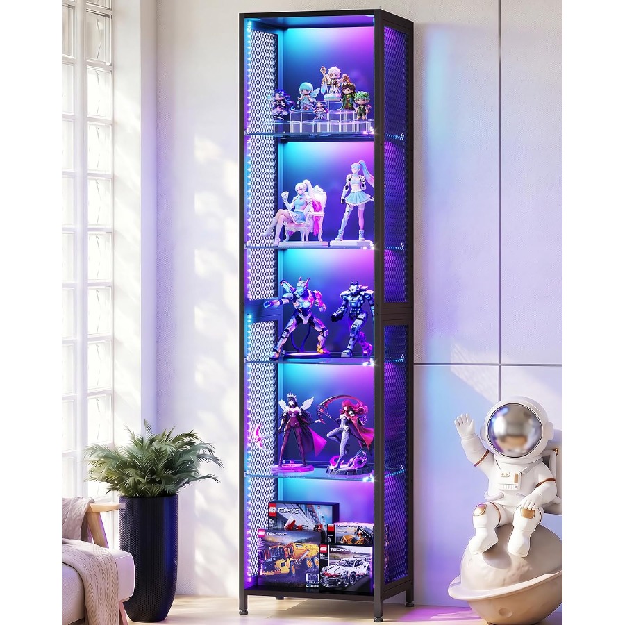 Glass Cabinet Display - Vitrine de 72 pouces de hauteur