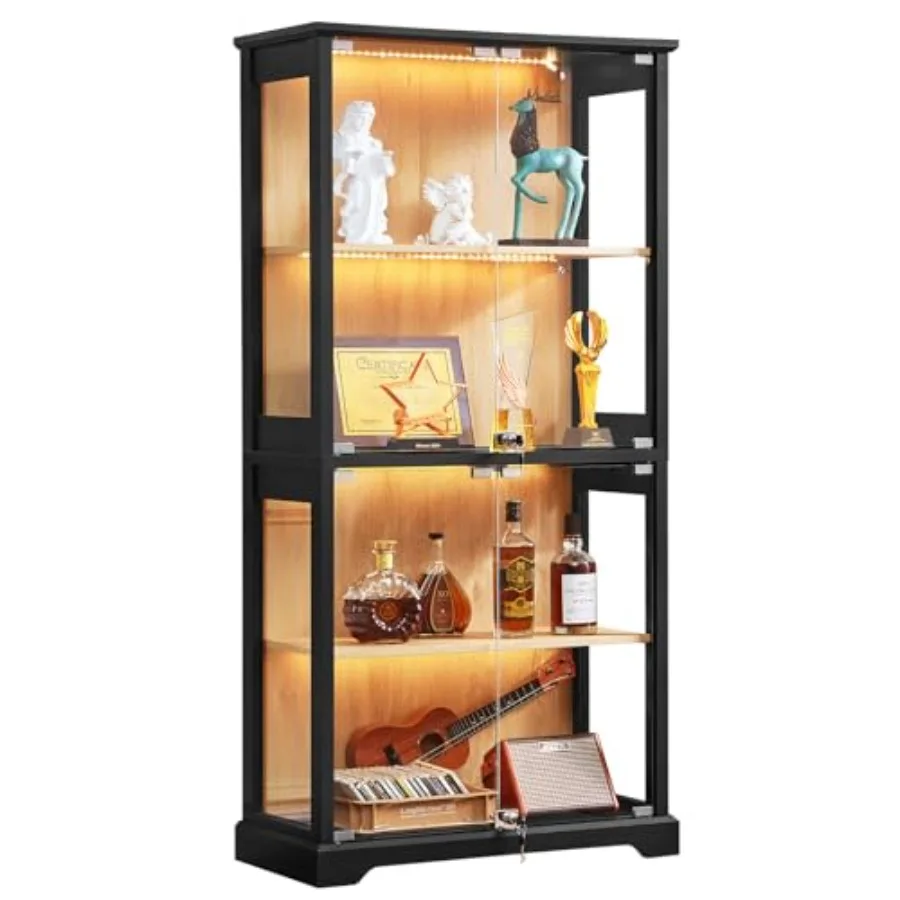Glass Cabinet Display - Vitrine en verre de style rustique