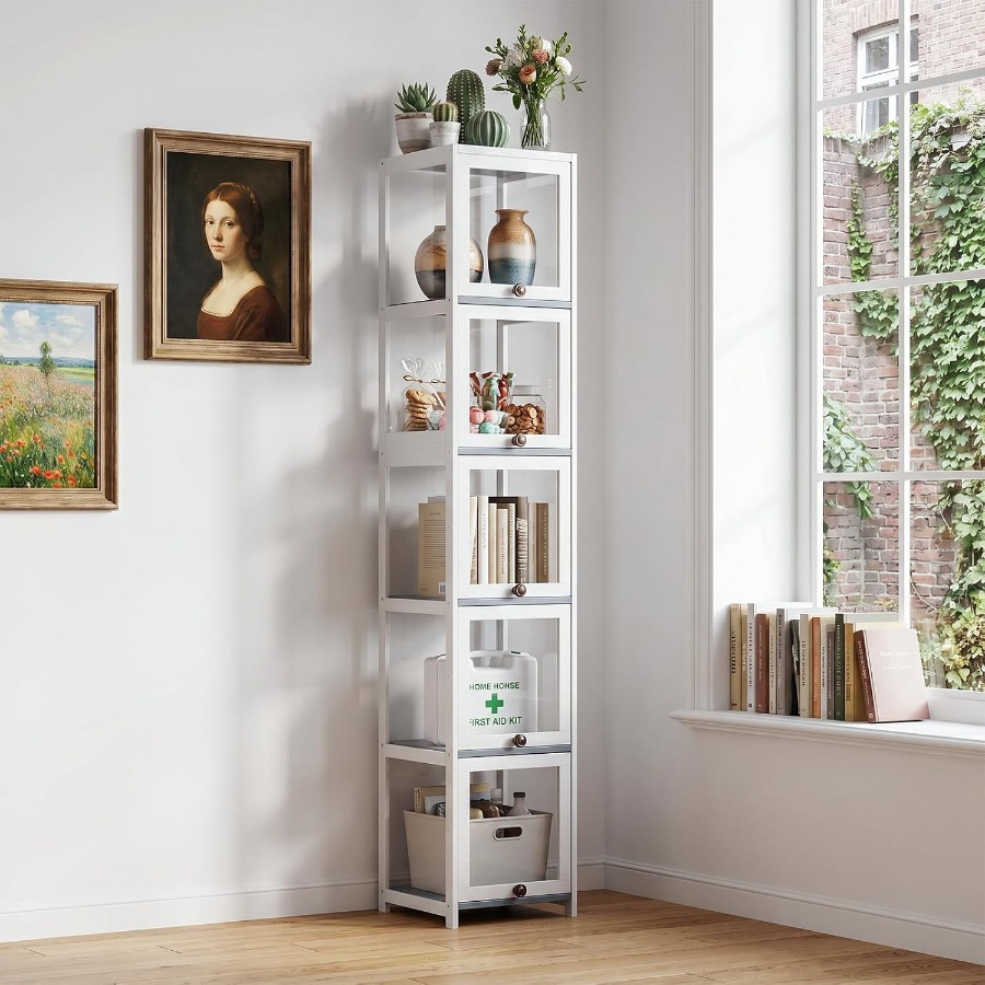 Vitrine d'exposition Curio ave - Glass Cabinet Display avis et prix