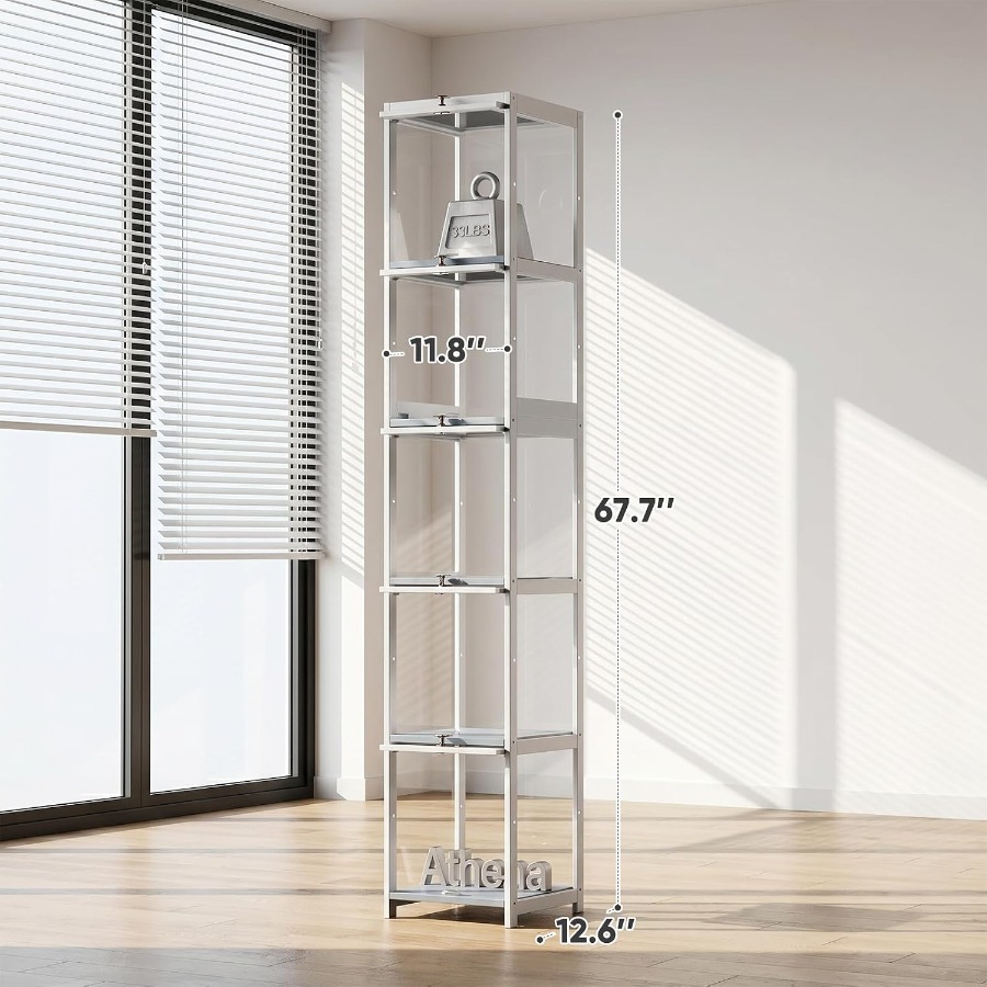 Vitrine d'exposition Curio ave - Glass Cabinet Display avis et prix
