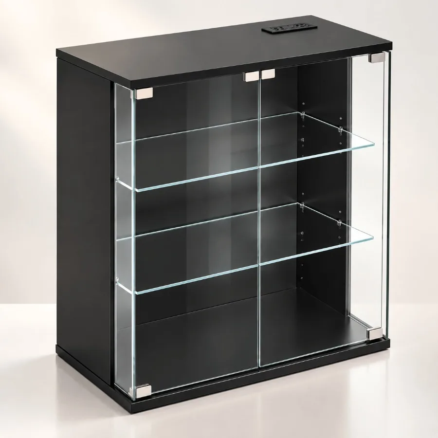 Vitrine pour salon, en verre t - Glass Cabinet Display avis et prix