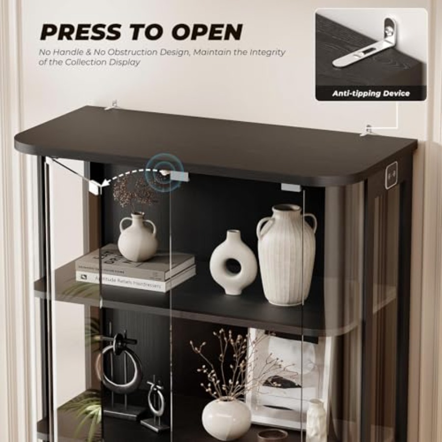Vitrine d'exposition arrondie  - Glass Cabinet Display avis et prix