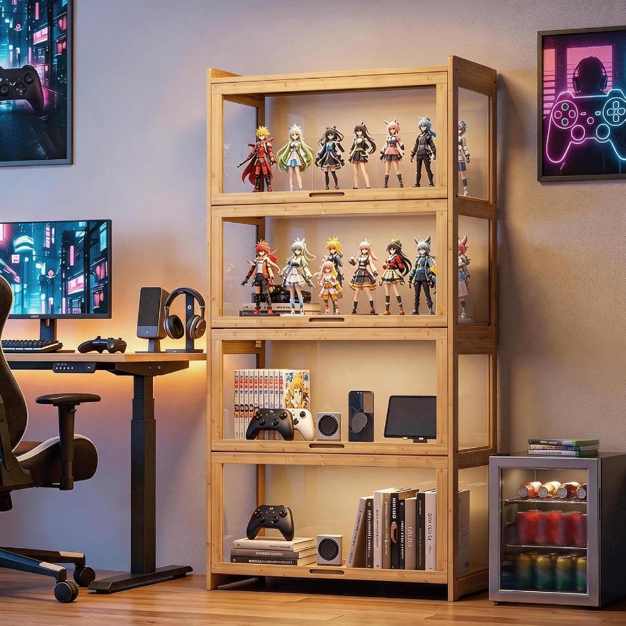 Vitrine avec portes à battants - Glass Cabinet Display avis et prix