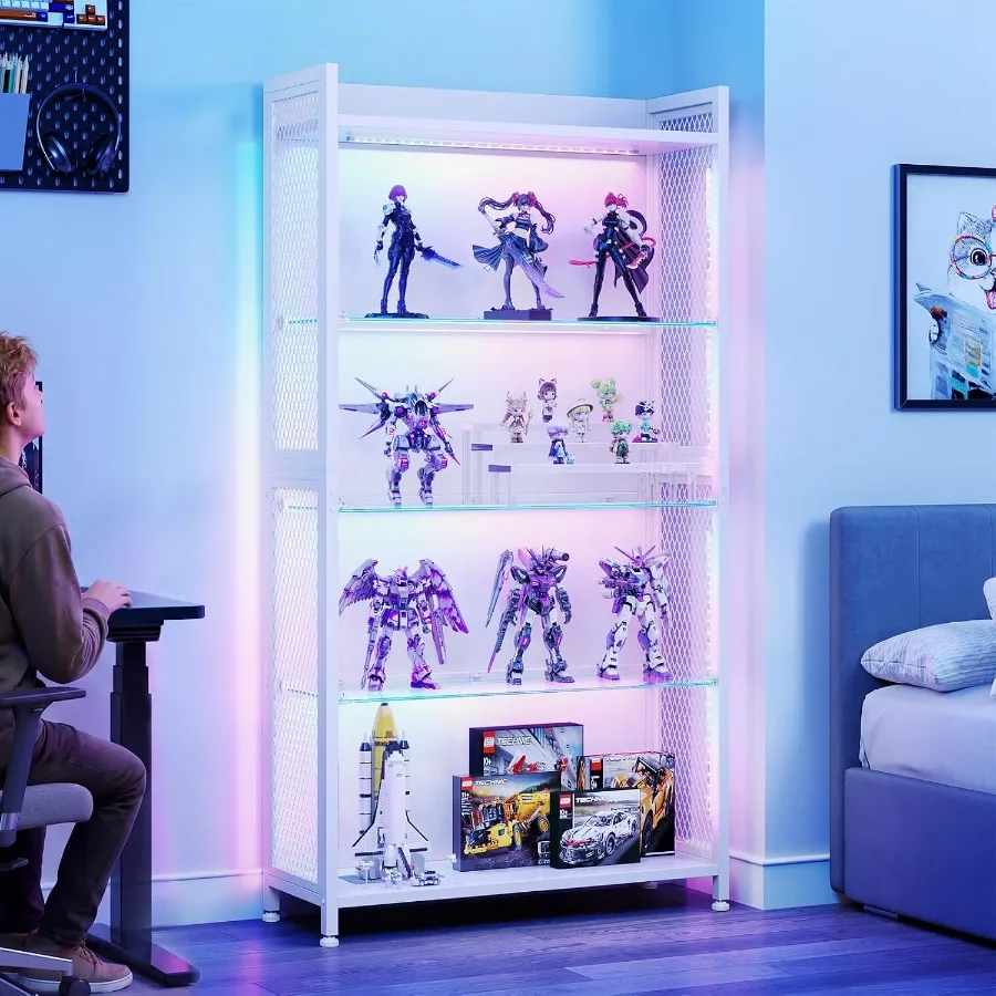 Vitrine avec étagères en verre - Glass Cabinet Display avis et prix