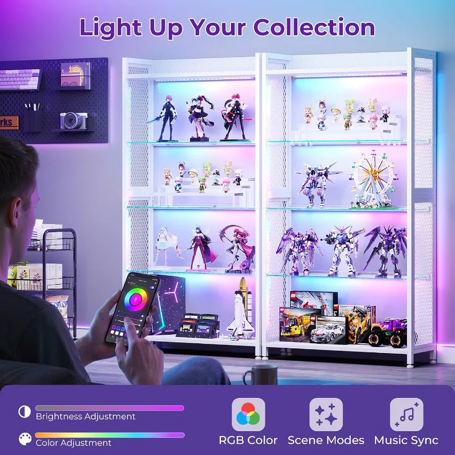 Vitrine avec étagères en verre - Glass Cabinet Display avis et prix