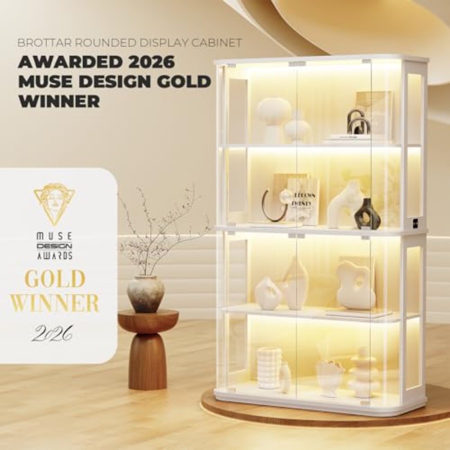 Vitrine arrondie pour usage co - Glass Cabinet Display avis et prix