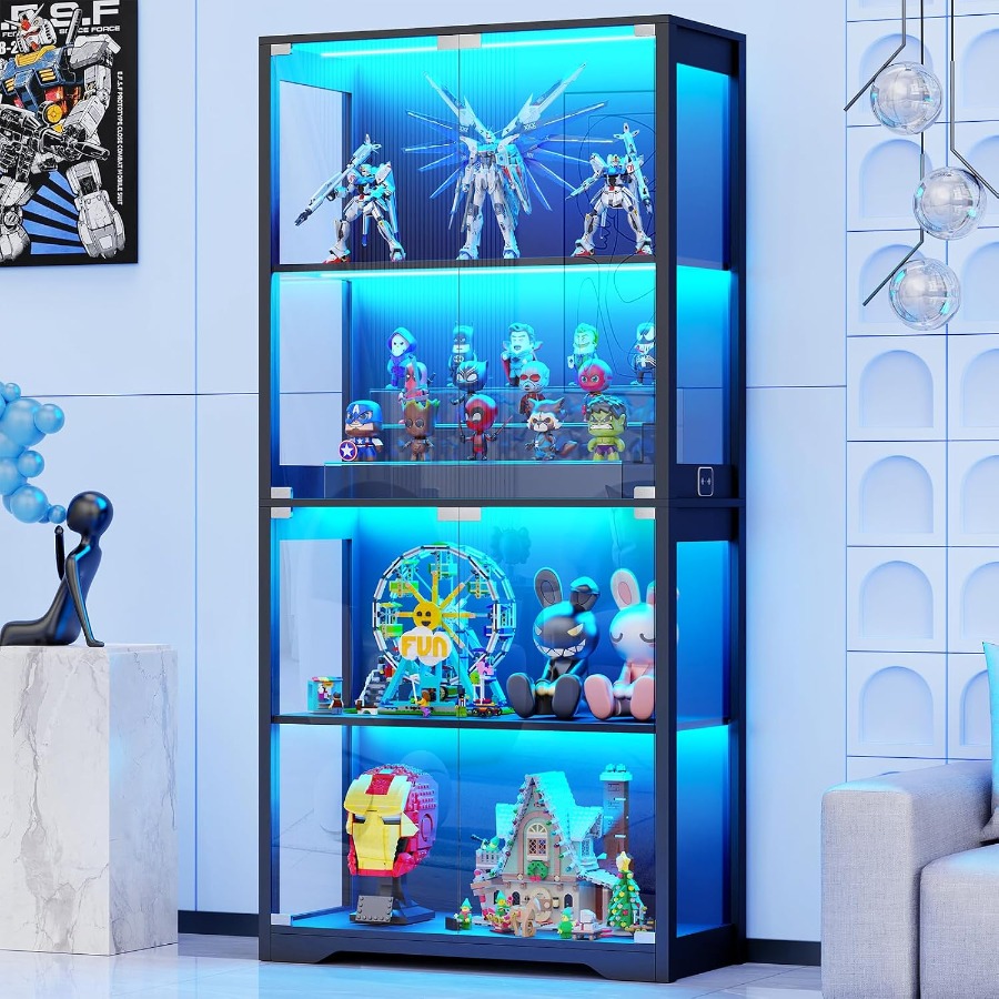 Vitrine avec portes en verre,  - Glass Cabinet Display avis et prix
