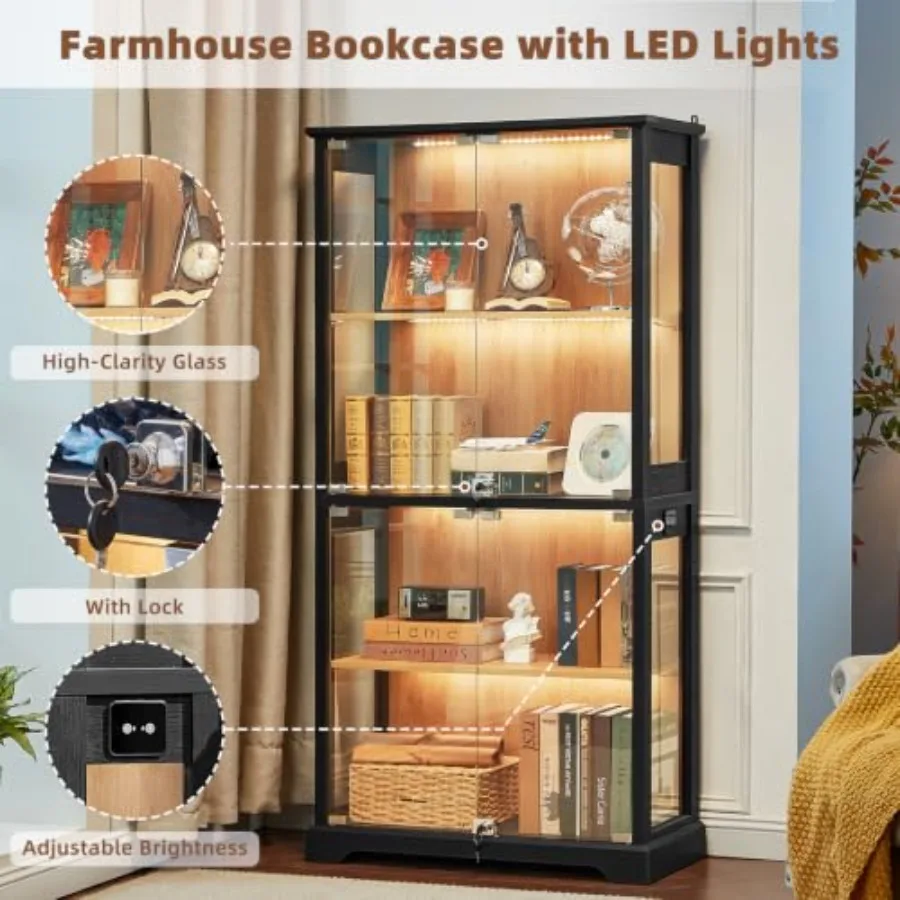 Vitrine en verre de style rust - Glass Cabinet Display avis et prix