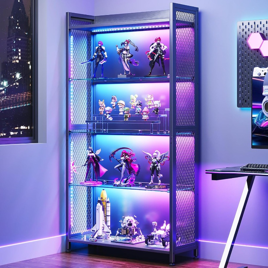 Vitrine avec étagères en verre - Glass Cabinet Display avis et prix