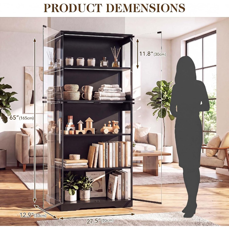 Vitrine de 65 pouces avec port - Glass Cabinet Display avis et prix