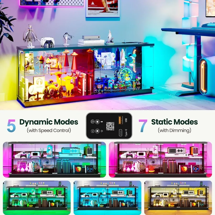 Armoire d'affichage RGB de 59